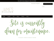 Tablet Screenshot of jamesclothingboutique.com